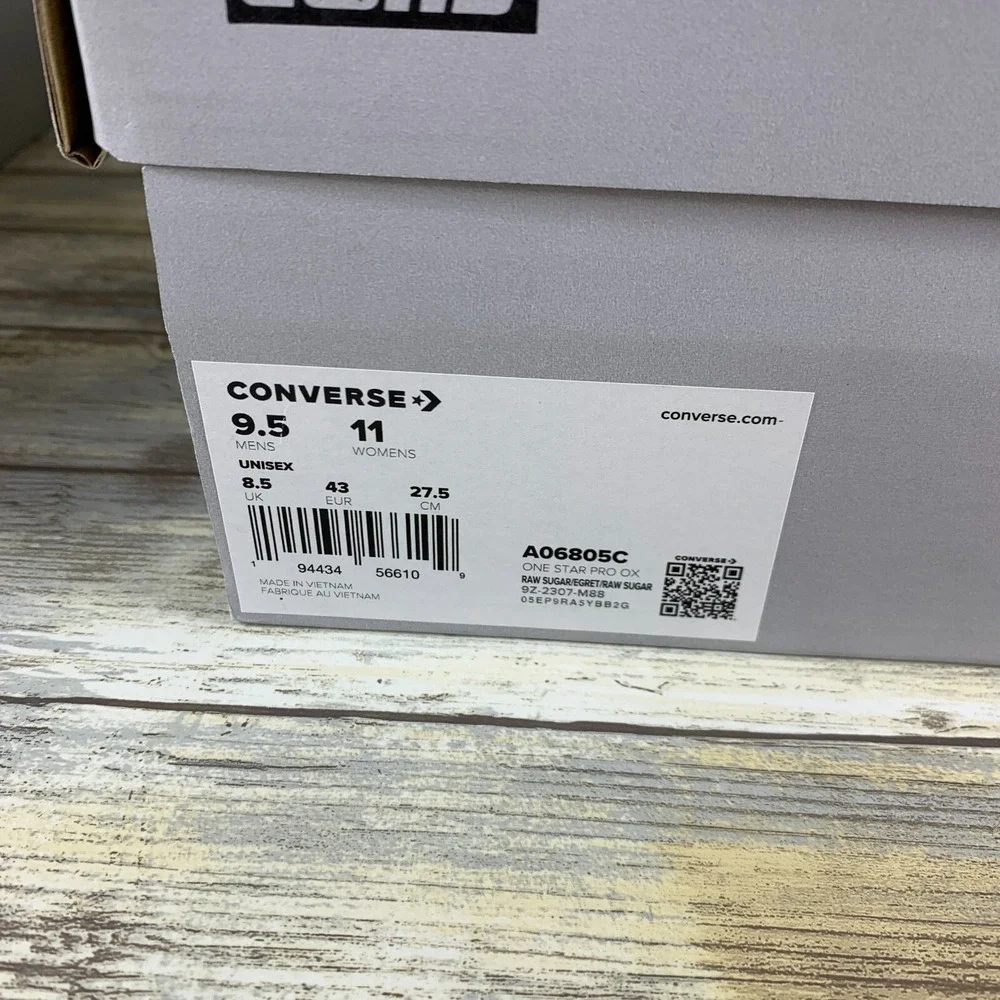 Converse Shoes Mens 9.5 Brown Raw Sugar One Star Pro Skate 90's Street Y2K NEW - Picture 12 of 15